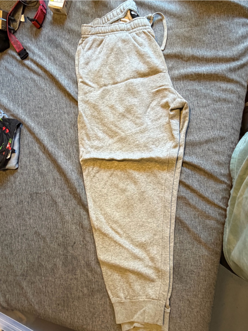 Nike Kids Light Gray Drawstring Sweatpants